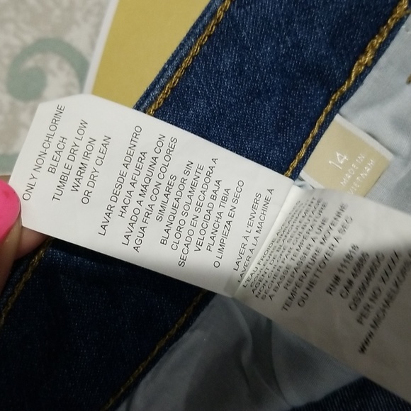 MICHAEL Michael Kors women Selma Skinny Ankle Jeans  Size 14 Washed Blue - Picture 6 of 13
